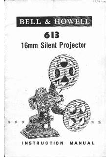 Bell and Howell 613H manual. Camera Instructions.